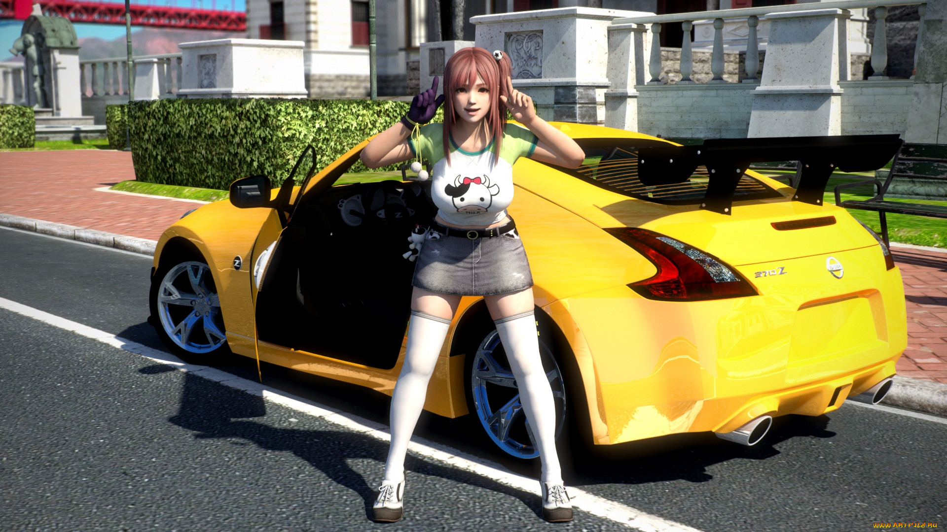 , 3d car&girl, , , , 